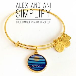 🆕 Alex and Ani Simplify Gold Bangle Bracel…